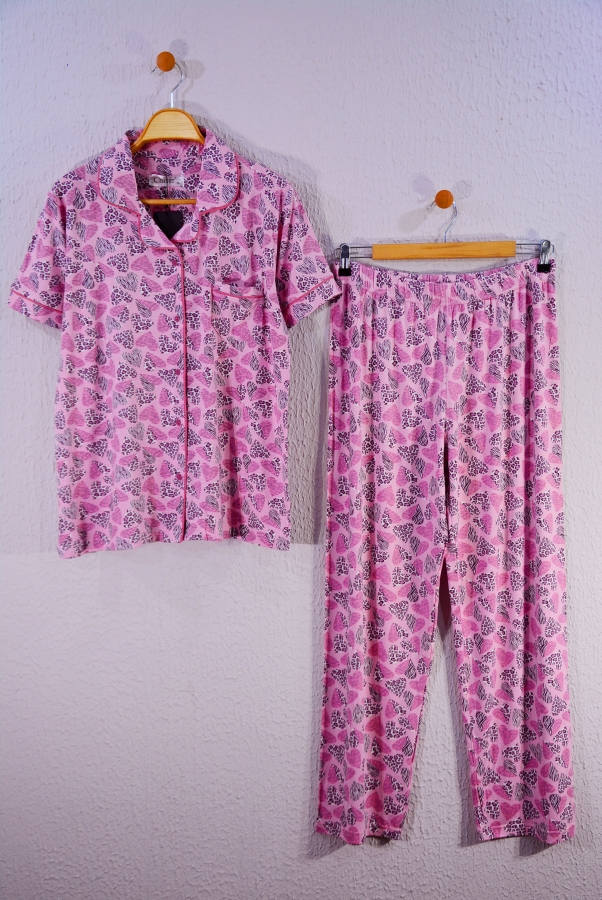 Chiser%20Desenli%20Kadın%20Pijama%20Takımı